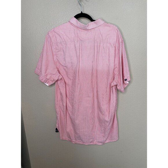 Buffalo David‎ Bitton Mens Pink Shirt XXL short sleeve button up cotton collared - Picture 3 of 7